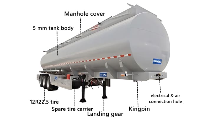 Fuel Tanker Trailer for Sale in Zambia