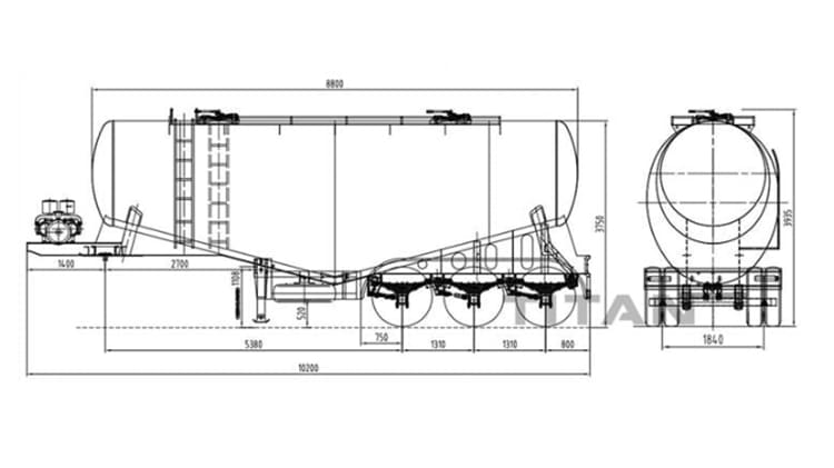 Cement Bulker Trailer for Sale in Zambia