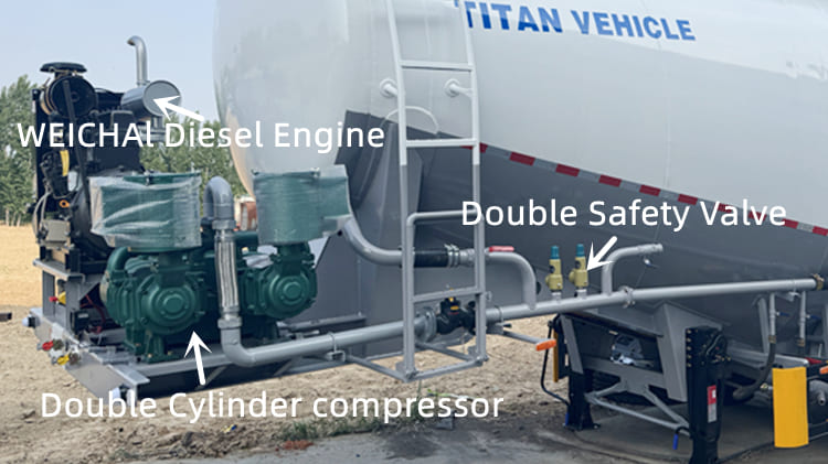Cement Bulker Trailer for Sale in Zambia