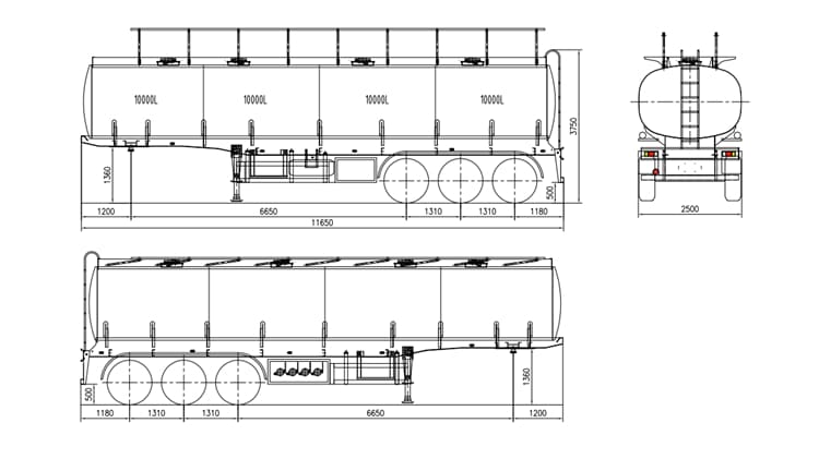 Aluminum Tanker Trailer for Sale in Zambia