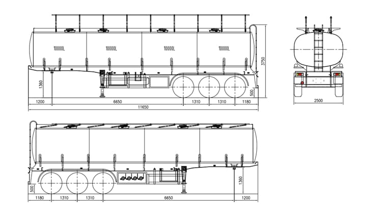 Diesel Fuel Tanker Trailer for Sale in Zambia