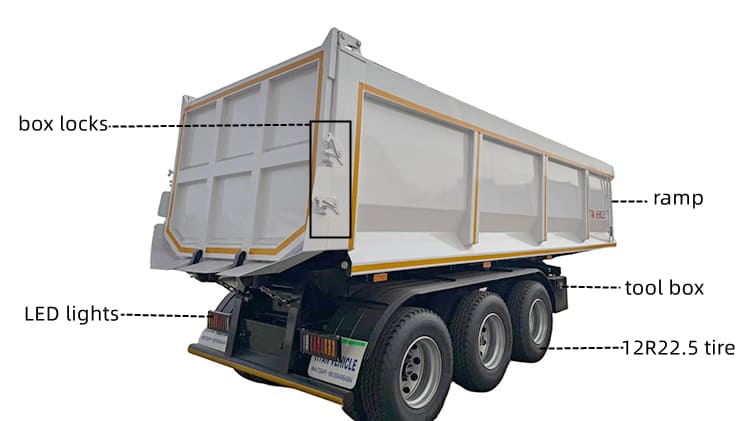 Dump Trailer for Sale in Zambia
