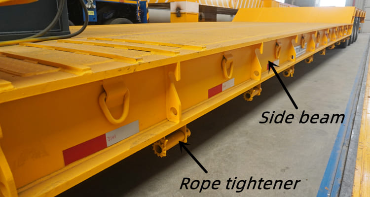 4 Axle 100 Tons Detachable Lowboy Trailer for Sale in Zambia