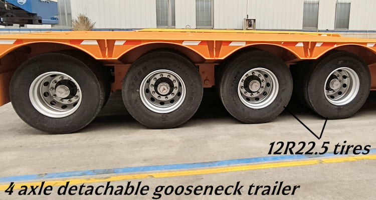 Hydraulic Detachable Gooseneck Lowboy Trailer for Sale in Zambia