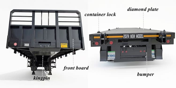3 Axle Flatbed Trailers for Sale in Salaam Tanzania