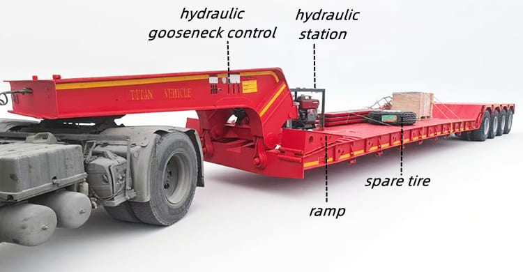 Detachable Gooseneck Trailer for Sale in Zambia