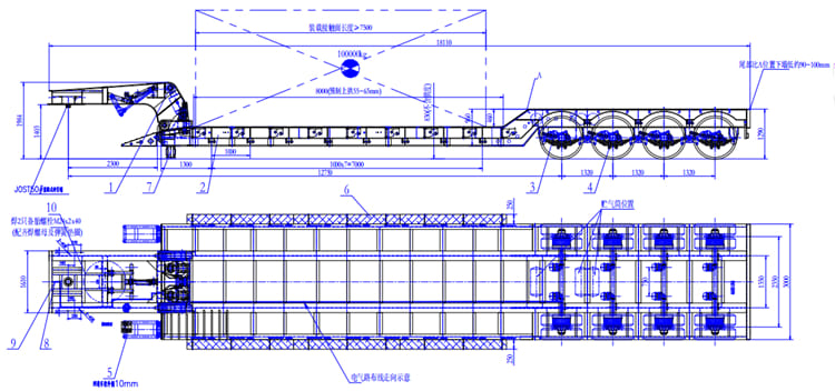 Detachable Gooseneck Trailer for Sale in Zambia