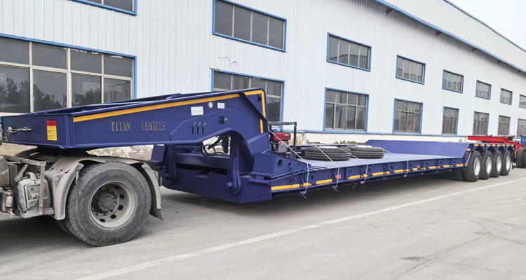 4 Axle Detachable Lowboy Trailer for Sale in Zambia