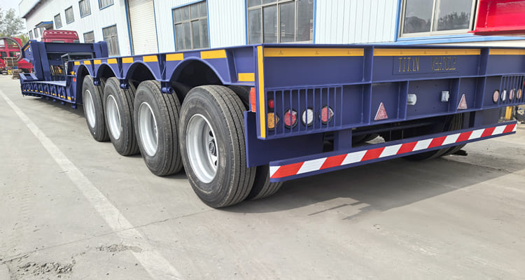 4 Axle Detachable Lowboy Trailer for Sale in Zambia