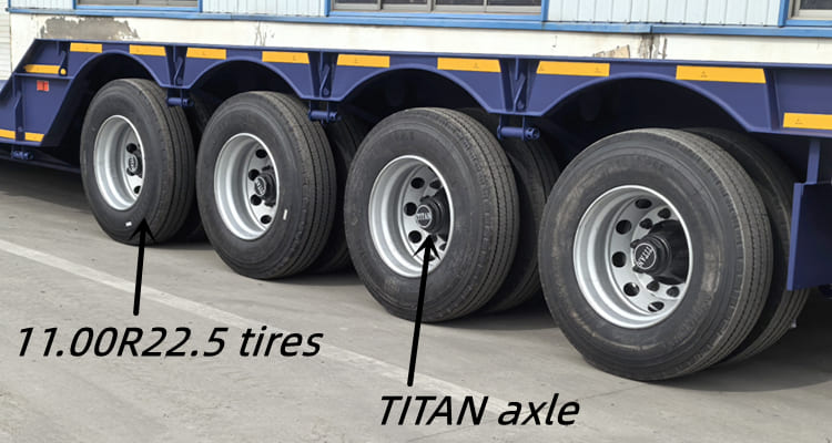 4 Axle Detachable Lowboy Trailer for Sale in Zambia