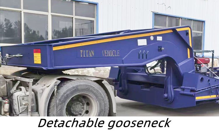 4 Axle Detachable Lowboy Trailer for Sale in Zambia