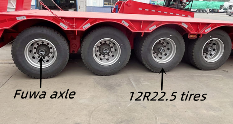 Detachable Gooseneck 4 Axle Lowboy Trailer for Sale in Zambia