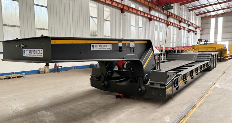 Detachable Gooseneck Lowboy Trailer for Sale in Zambia