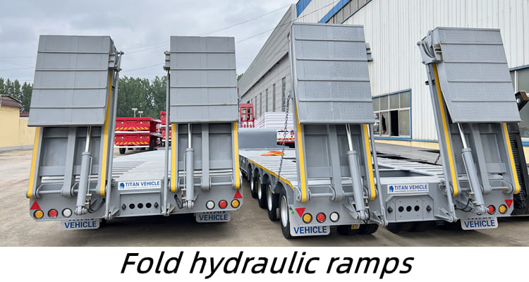 4 Line 8 Axle Low Bed Semi Trailer for Sale in Zambia-150 Ton Trailer