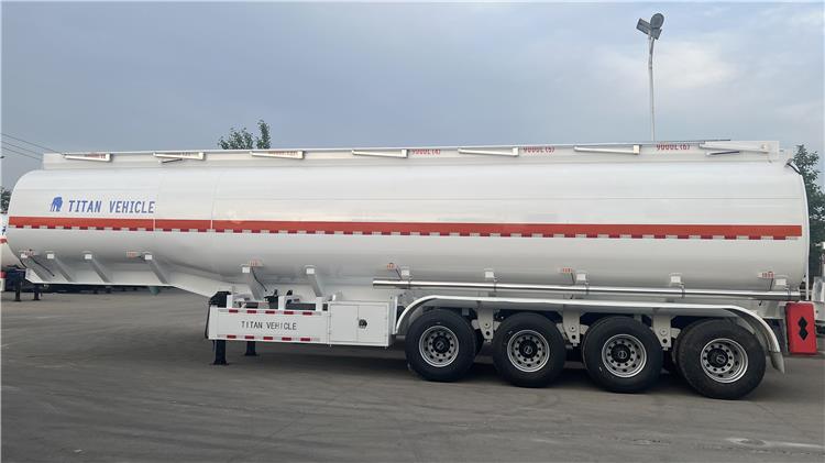 4 Axle 54000 Liters Oil Tanker Trailer 6 Compartment for Sale In Zambia