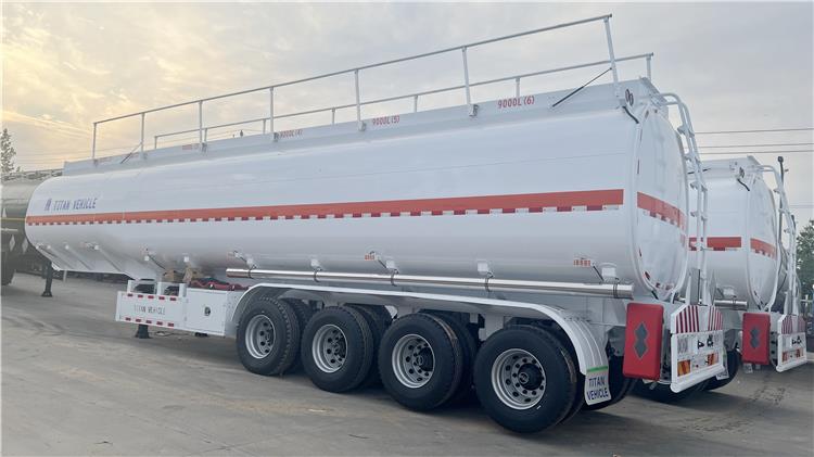 4 Axle 54000 Liters Oil Tanker Trailer 6 Compartment for Sale In Zambia