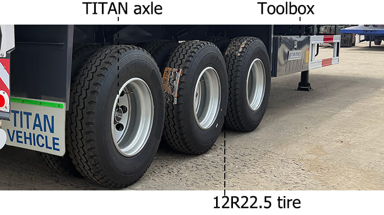 TITAN 3 Axle 40 FT Flatbed Trailer Prices for Sale in Zambia