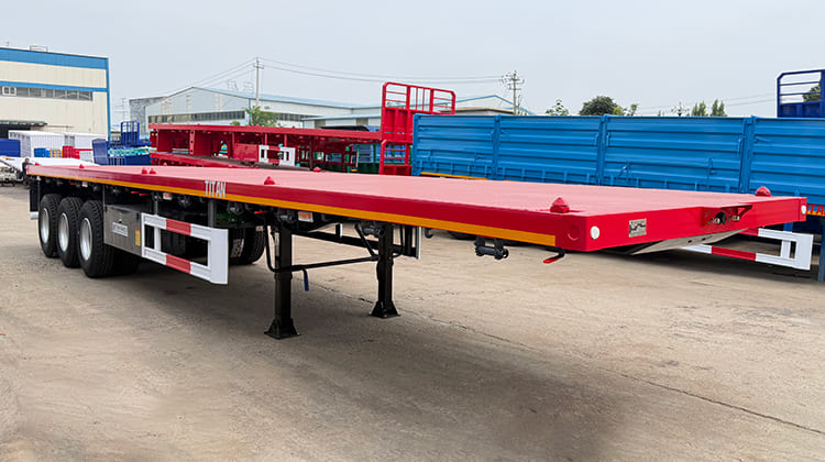 TITAN 3 Axle 40 FT Flatbed Trailer Prices for Sale in Zambia