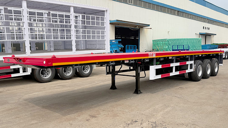 TITAN 3 Axle 40 FT Flatbed Trailer Prices for Sale in Zambia