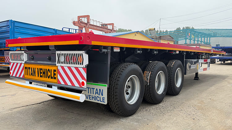 TITAN 3 Axle 40 FT Flatbed Trailer Prices for Sale in Zambia