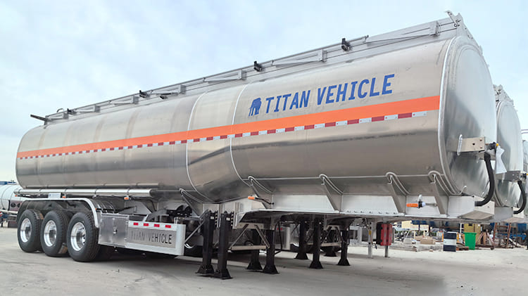 TITAN 3 Axle Diesel Aluminum Tanker Trailer for Sale in Zambia