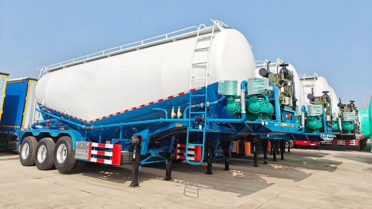 TITAN 3 Axle 35CBM Bulk Cement Tank Semi Trailer for Sale in Zambia