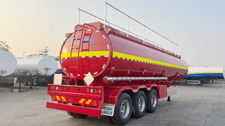 TITAN 40000L Diesel Petroleum Tanker Trailers for Sale in Zambia | Reliable Fuel Transport Unit
