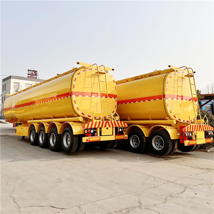 50000 Liters 4 Axle Crude Oil Tanker Trailer