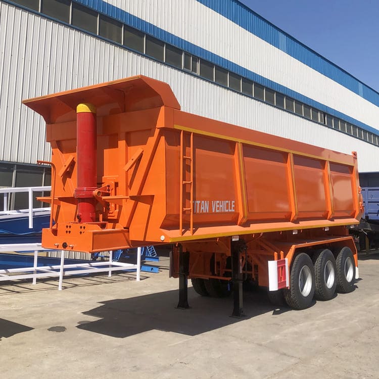 3 Axle 30 CBM End Dump Trailer