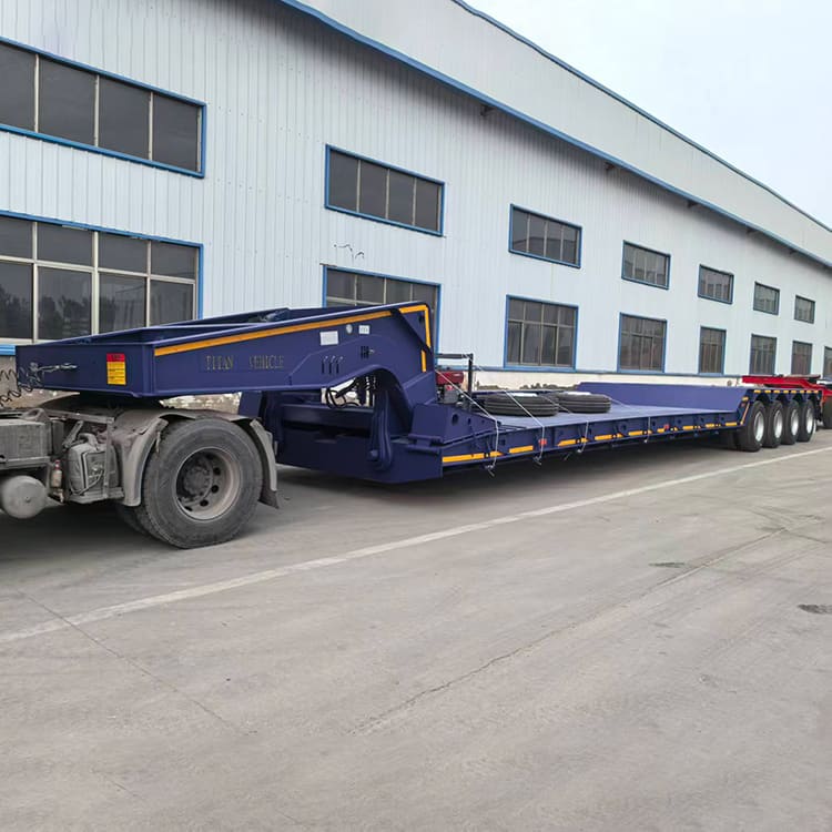 4 Axle Detachable Lowboy Trailer