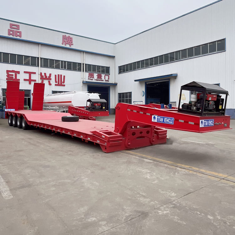 Detachable Gooseneck 4 Axle Lowboy Trailer