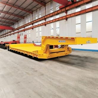 2 Line 4 Axle Lowboy Gooseneck Trailer